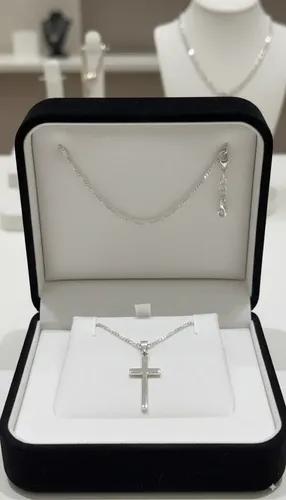 Collar Femenino Plata 925 Cruz Plata